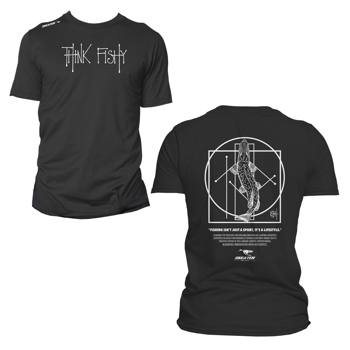 SKEATER T-SHIRT BY THINK FISHY ART