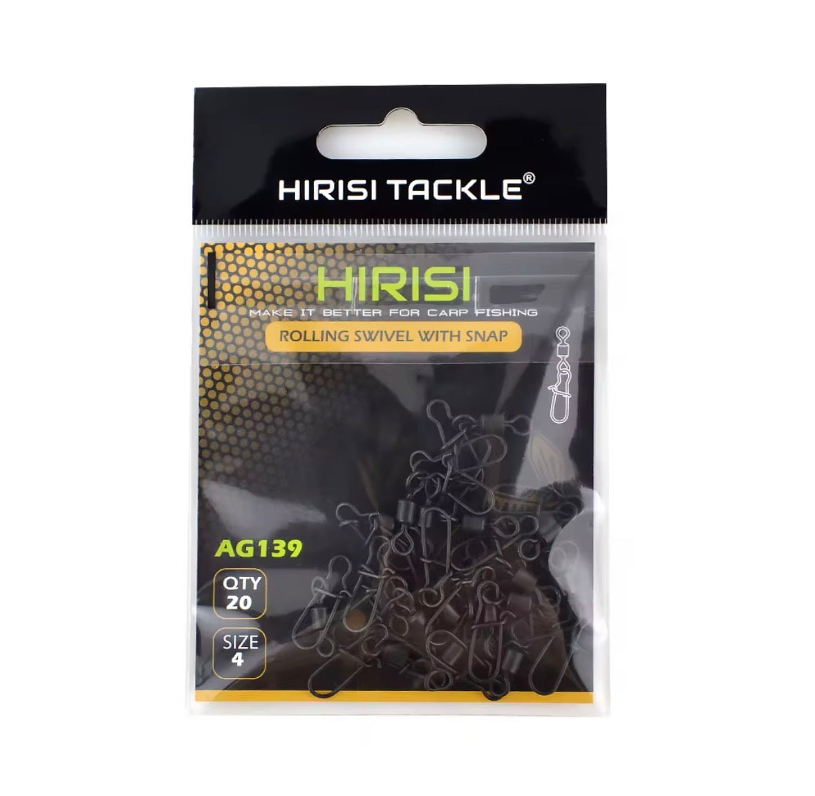 Hirisi Rolling Swivel With Snap AG139