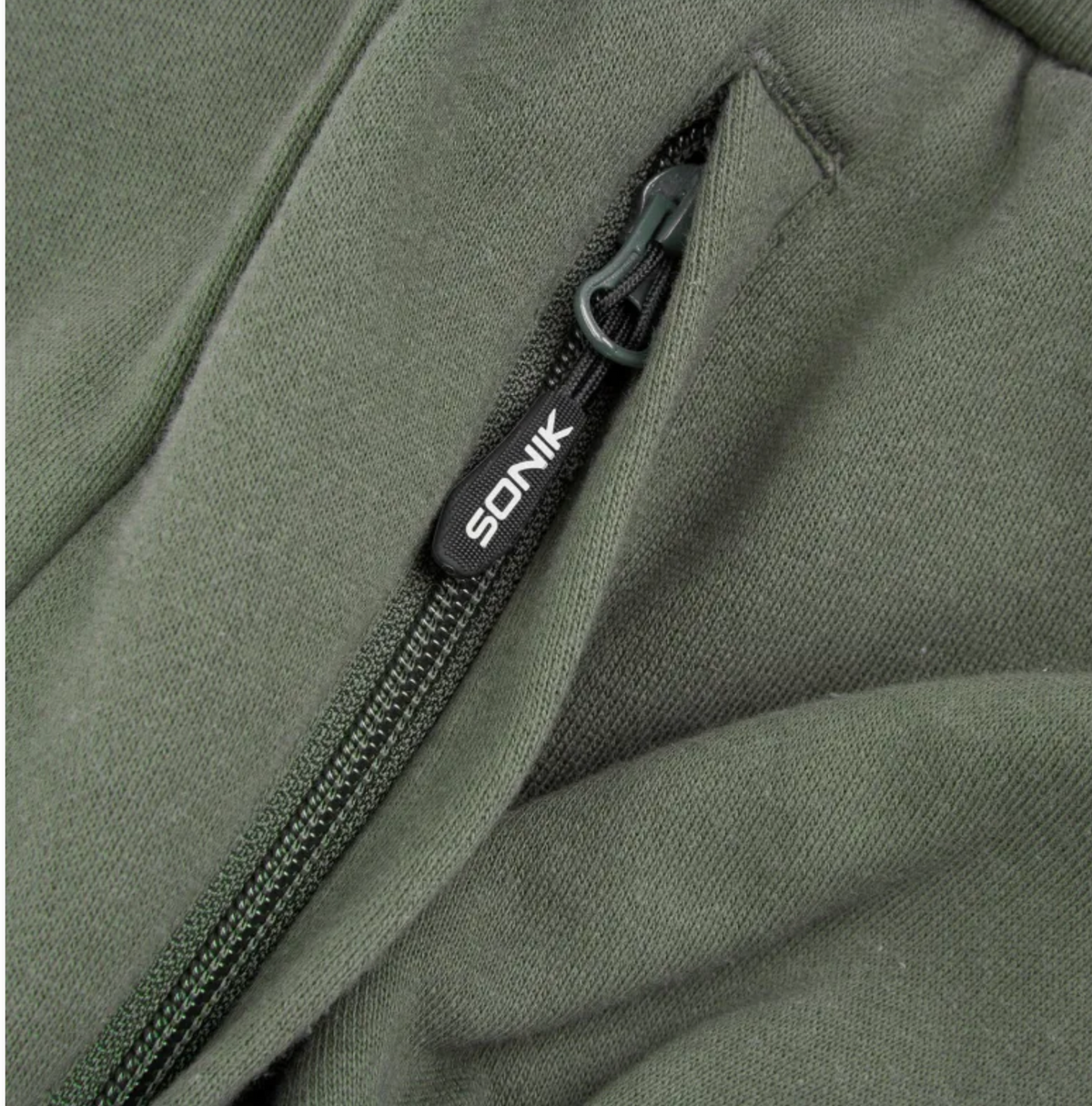 Sonik Green Fleece Shorts