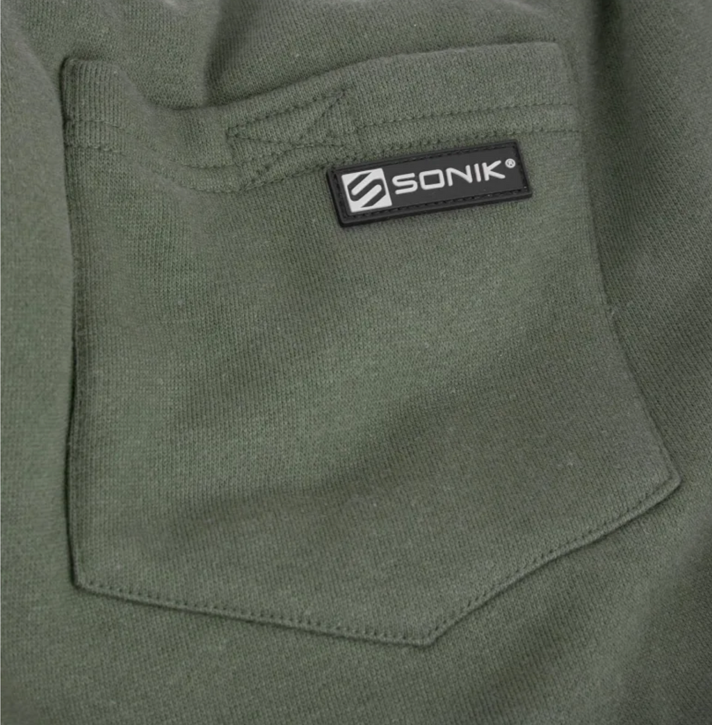 Sonik Green Fleece Shorts