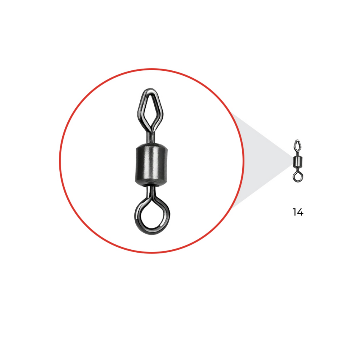 Nytro Connex Mixed-Eye Mini Feeder Swivel 14 (10 Stück)