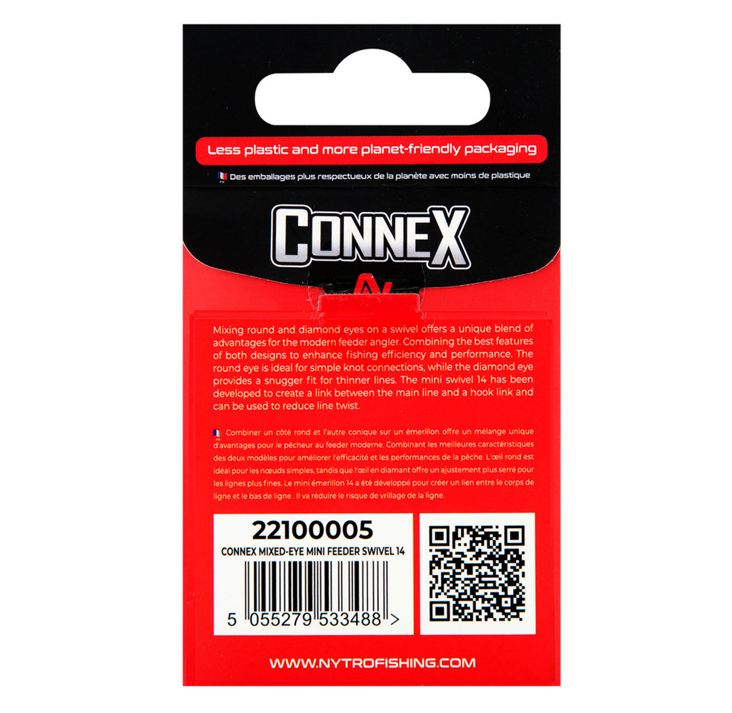 Nytro Connex Mixed-Eye Mini Feeder Swivel 14 (10 Stück)