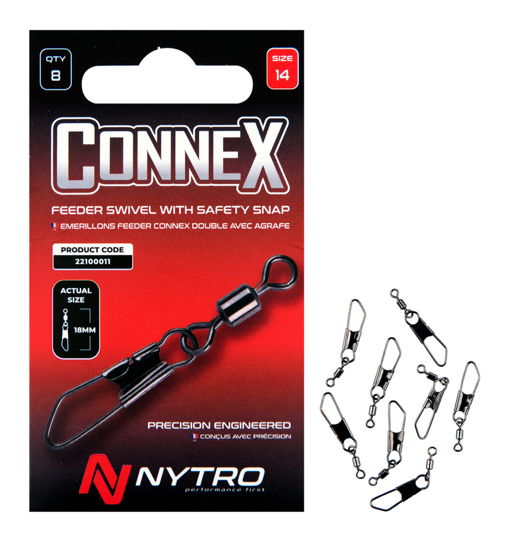 Nytro Connex Feeder Swivel mit Safety Snap (8 Stück)