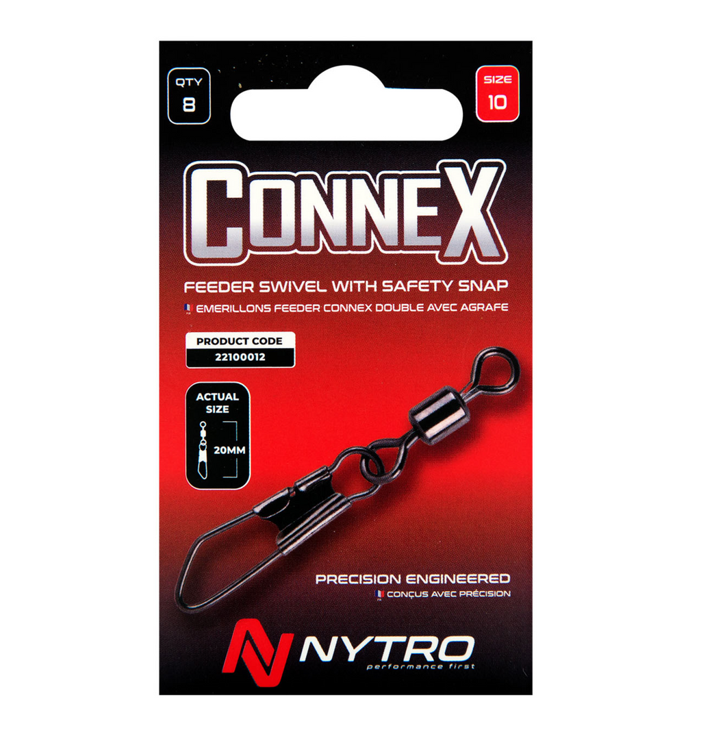 Nytro Connex Feeder Swivel mit Safety Snap (8 Stück)