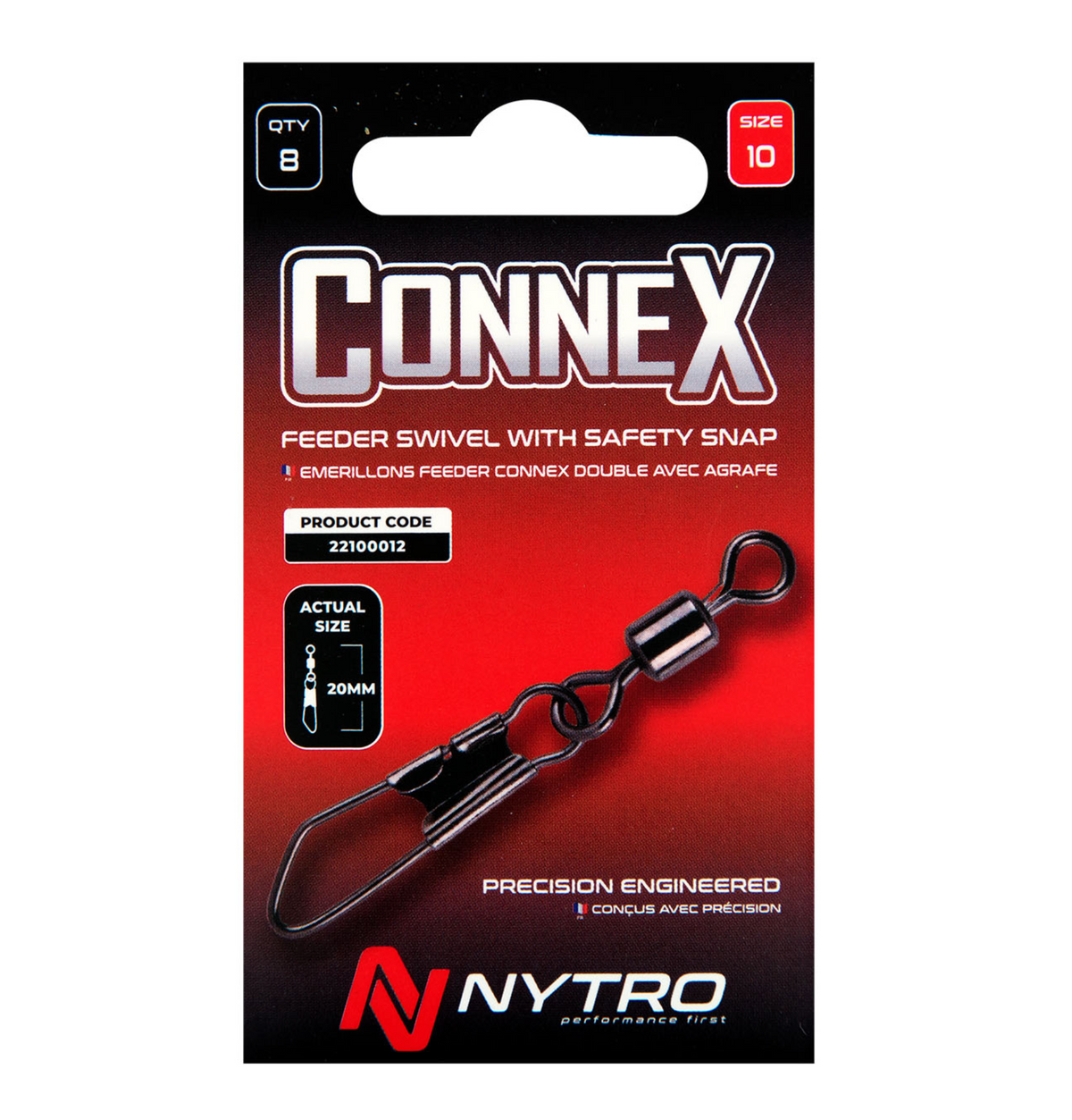 Nytro Connex Feeder Swivel mit Safety Snap (8 Stück)