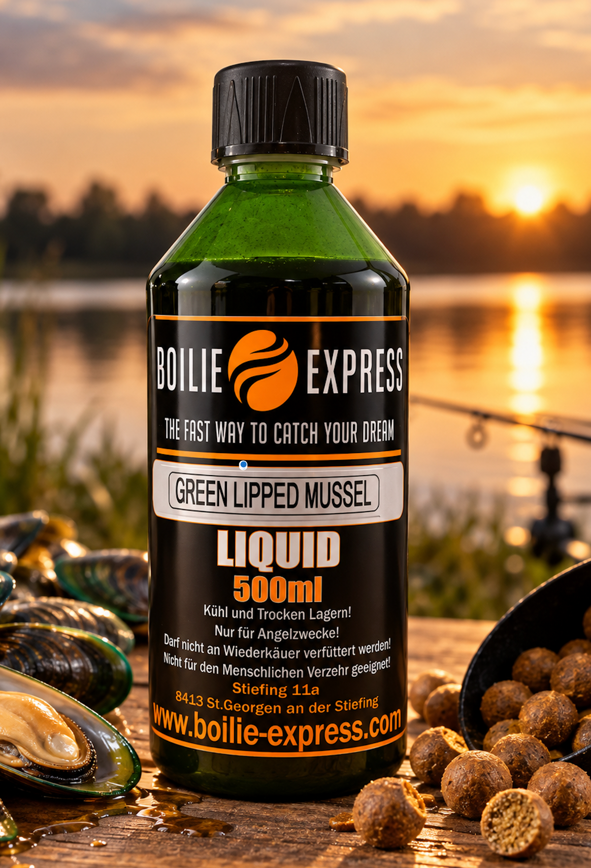 Boilieexpress Green Lipped Mussel Liquid 0,5l