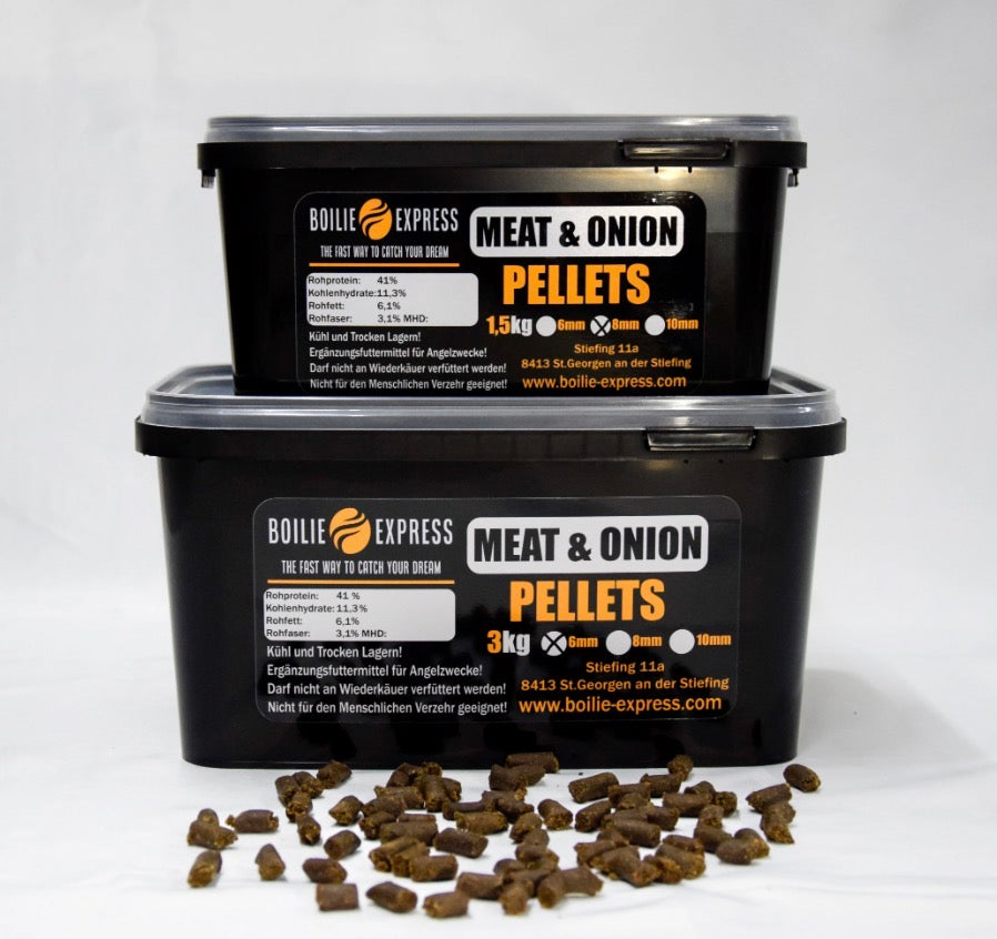Boilieexpress Meat&Onion Pellets
