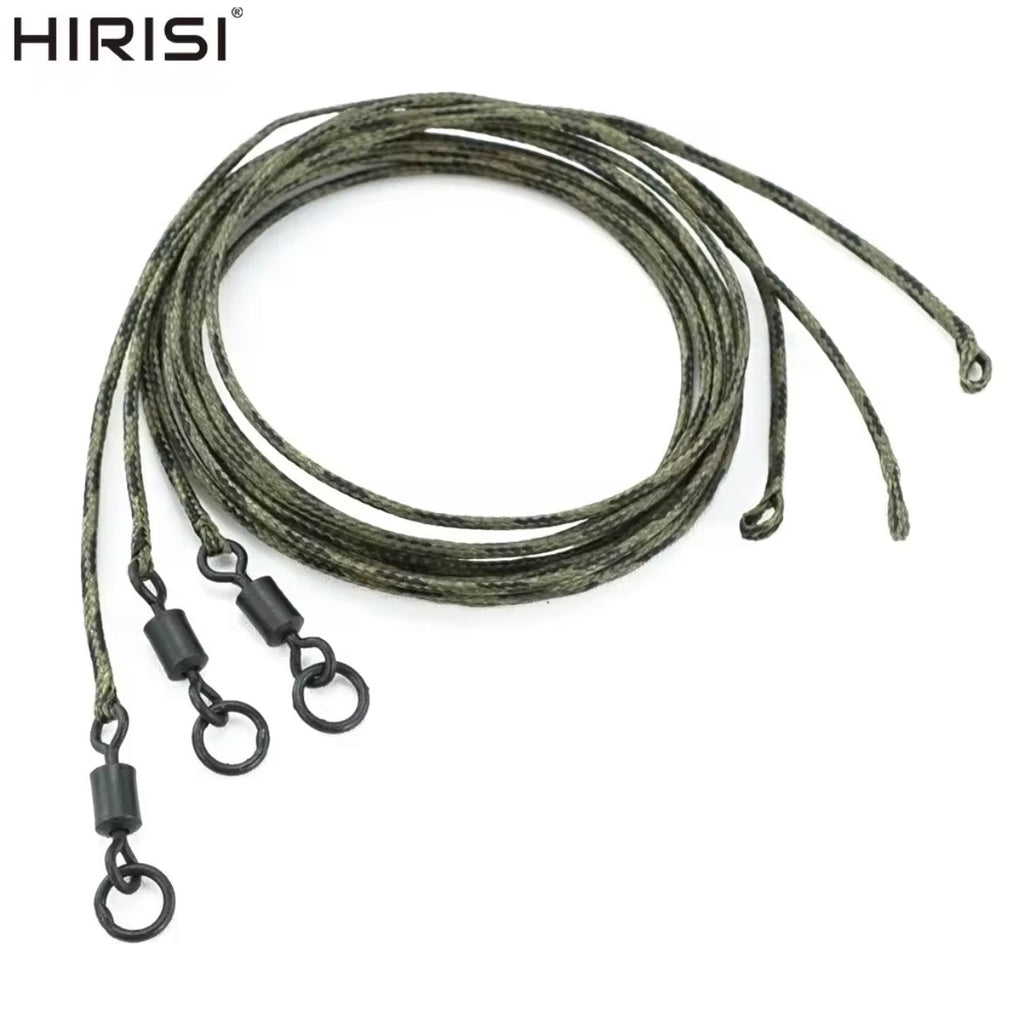 Hirisi 3Stück Ready Leadcore Flexi Ring Swivel