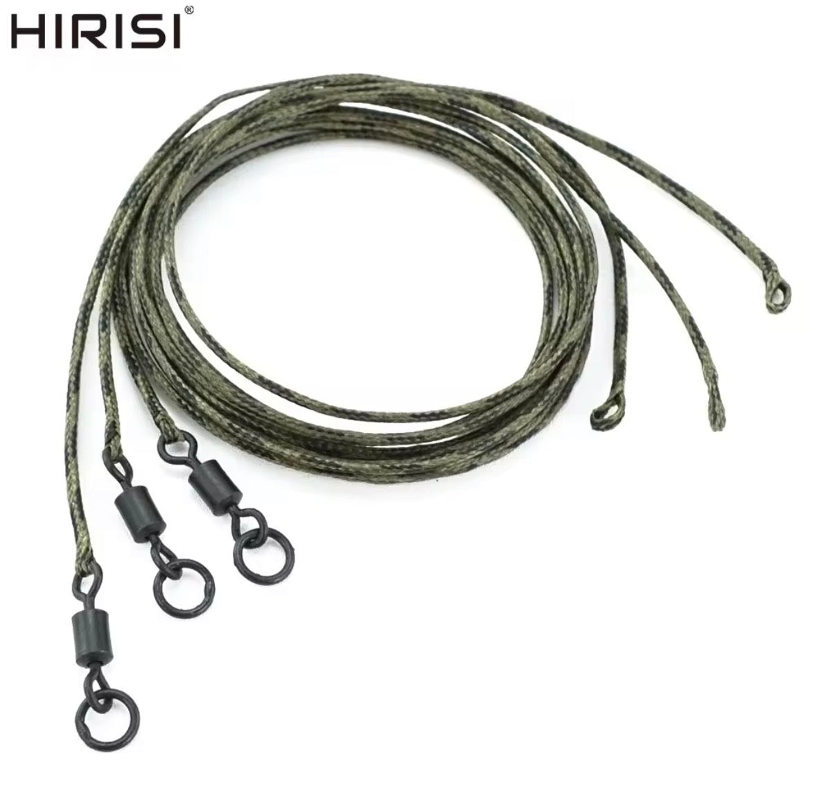 Hirisi 3Stück Ready Leadcore Flexi Ring Swivel