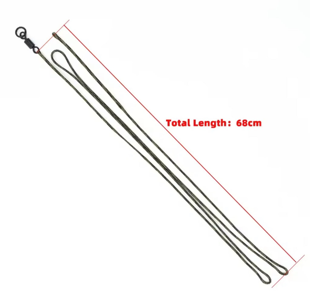 Hirisi 3Stück Ready Leadcore Flexi Ring Swivel