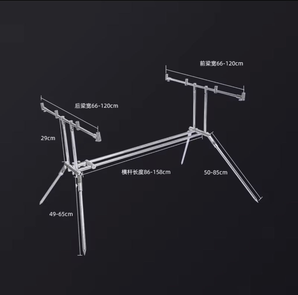 Edelstahl 4er Rodpod