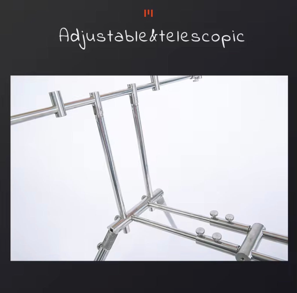 Edelstahl 4er Rodpod