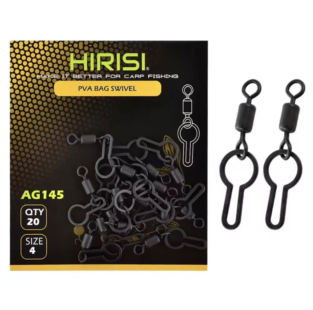 Hirisi 20Stück Pva Bag Swivel AG125