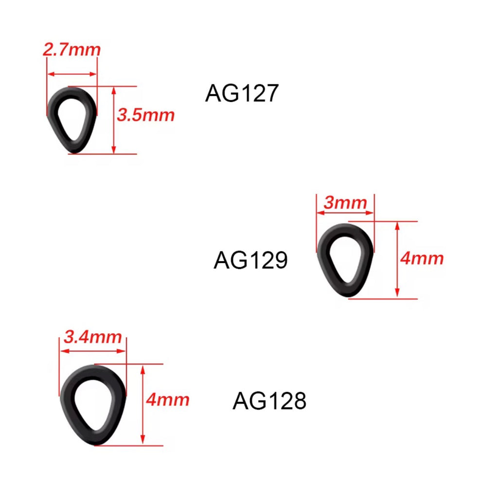 Hirisi Tear Drop Rig Rings 20Stück