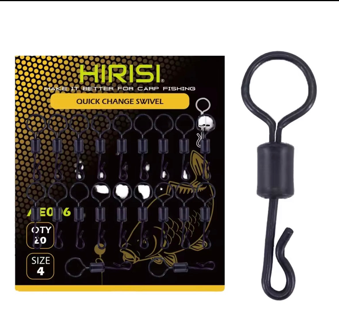 Hirisi Quick Change Swivel 20Stück AE006
