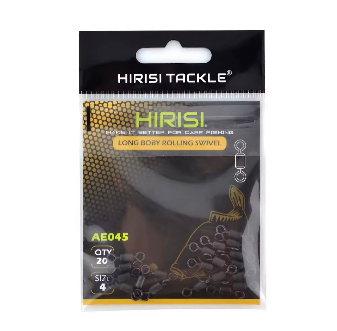 Hirisi Long Boby Rolling Swivel 20Stück AE045