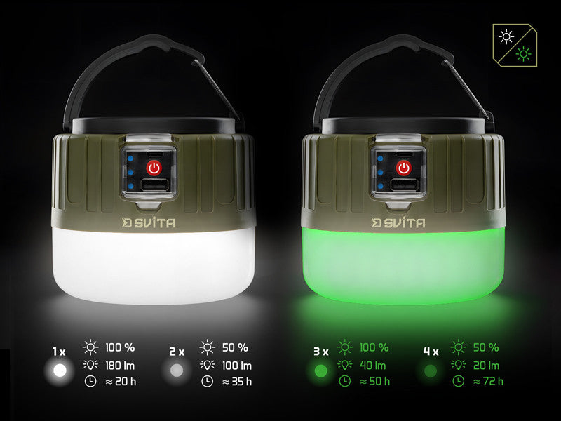 Delphin Svita Campinglampe mit Fernbedienung 4 W/3600 mAh