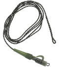LEADER - KARPFEN SET - LEADCORE 80CM MIT SAFETY CLIP 1 - 2 Stk.