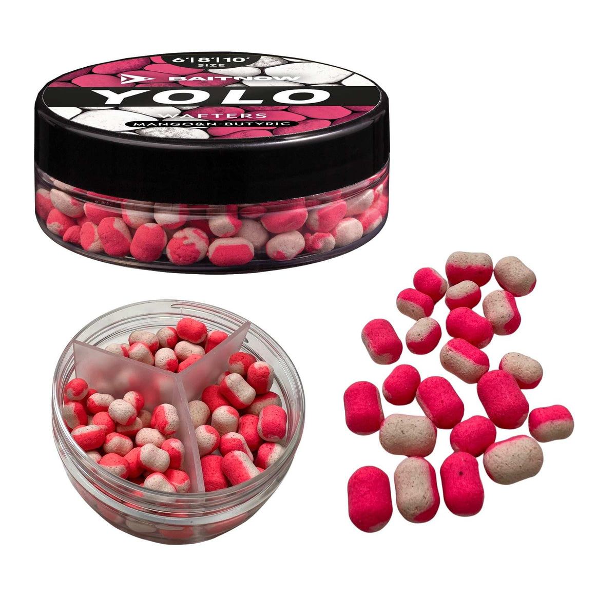 Baitnow Wafters Yolo White&Pink Mango&N-Butyric 6/8/10