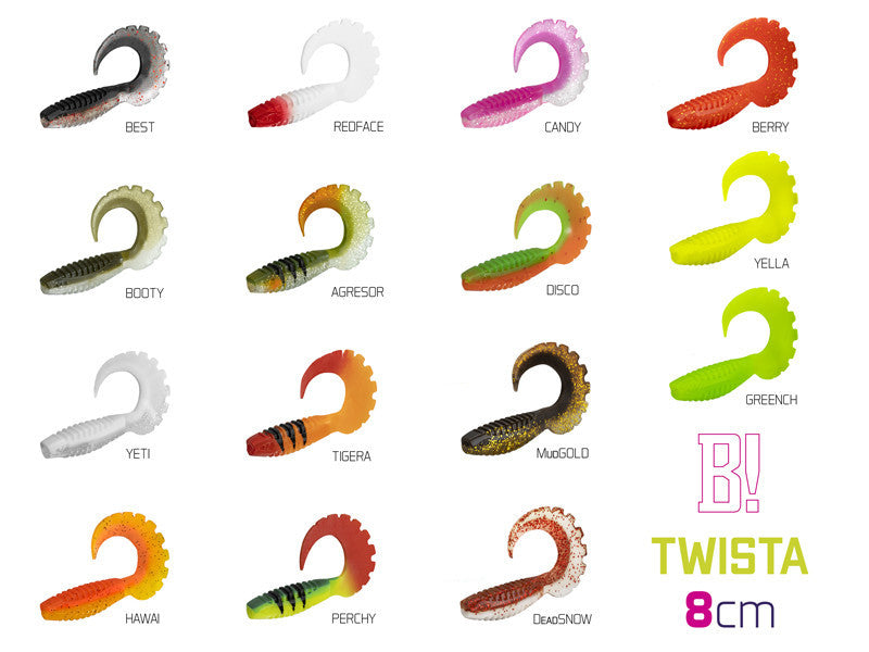 Gummiköder Delphin TWISTA UVs | 8cm