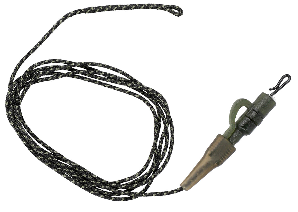 LEADER - KARPFEN SET - LEADCORE 80CM MIT SAFETY CLIP 2