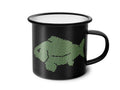 Delphin Carpo Emaillierte Tasse
