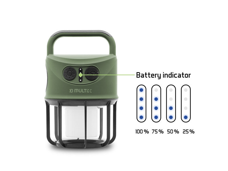Delphin Multix Campinglampe 3 W/4400 mAh