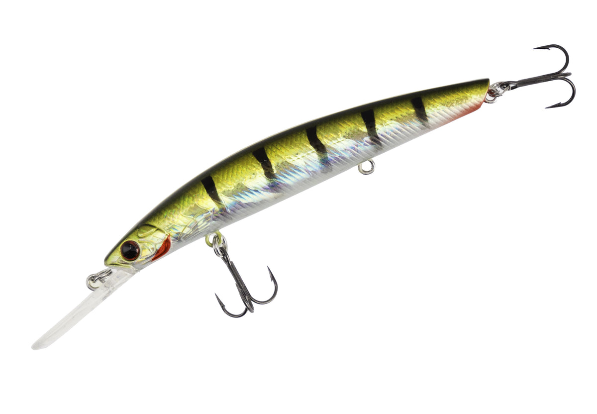 WOBBLER RUMBA TWITCH - 95mm/9.0g/GREEN PERCH - SCHWIMMEND