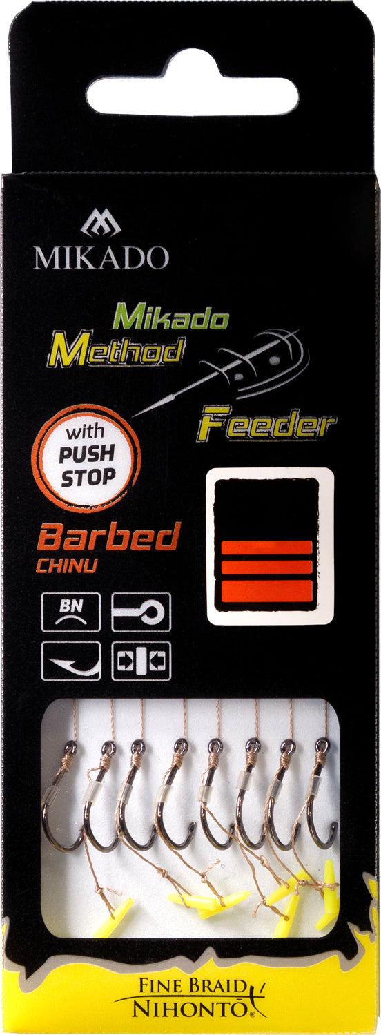 Mikado Methode Feeder Rig mit Push Stop
