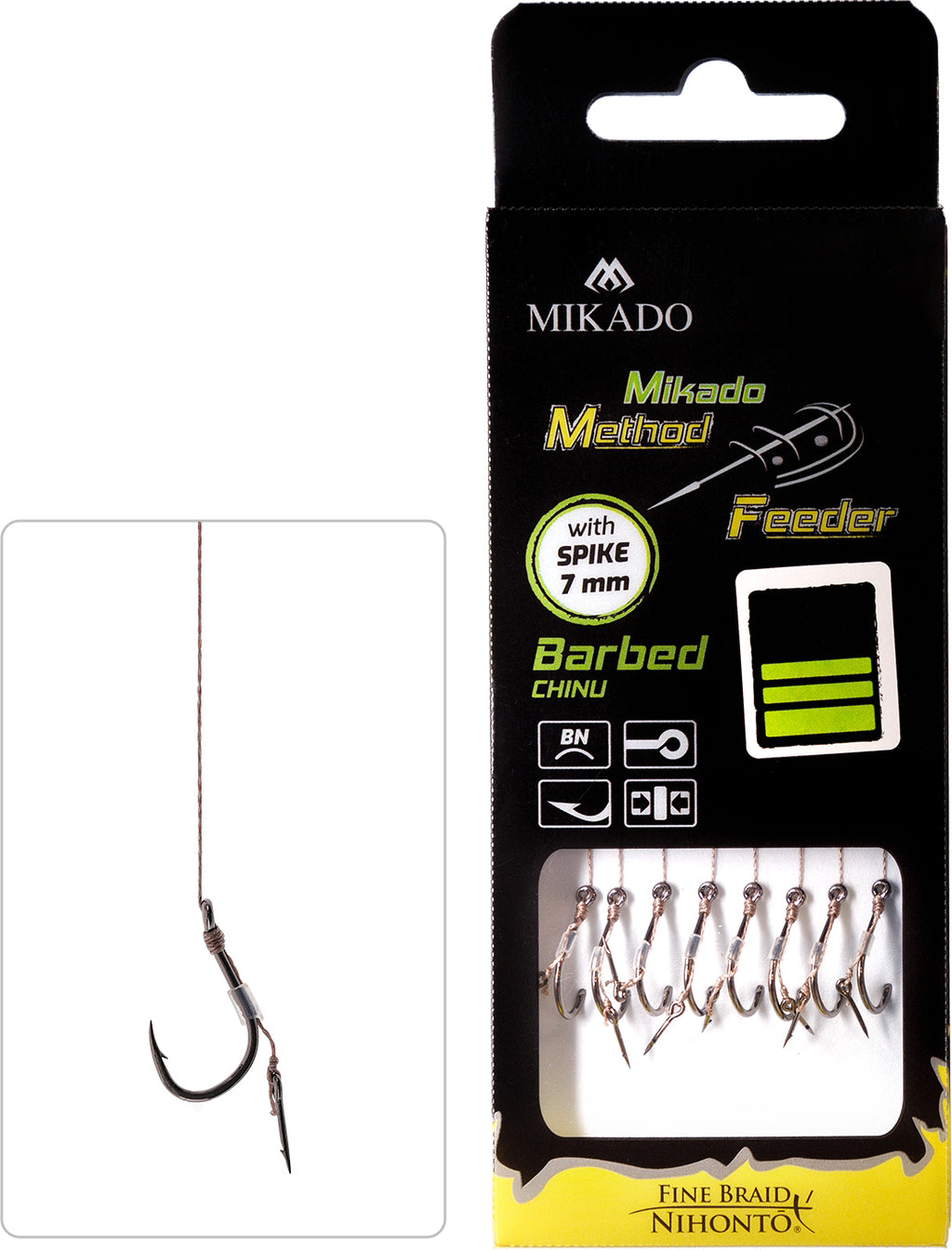 Mikado Methode Feeder Rig mit Nadel Haken