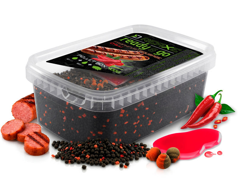Delphin Reaxe Pellet Box ready&go Frankfurter Würstchen Chili