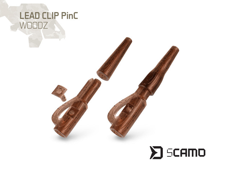 Delphin sCAMO PinC Woodz Blei-Clip