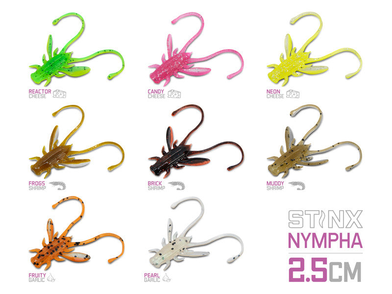 Kunstköder Delphin B! Stinx NYMPHA / 20St. | 2,5cm