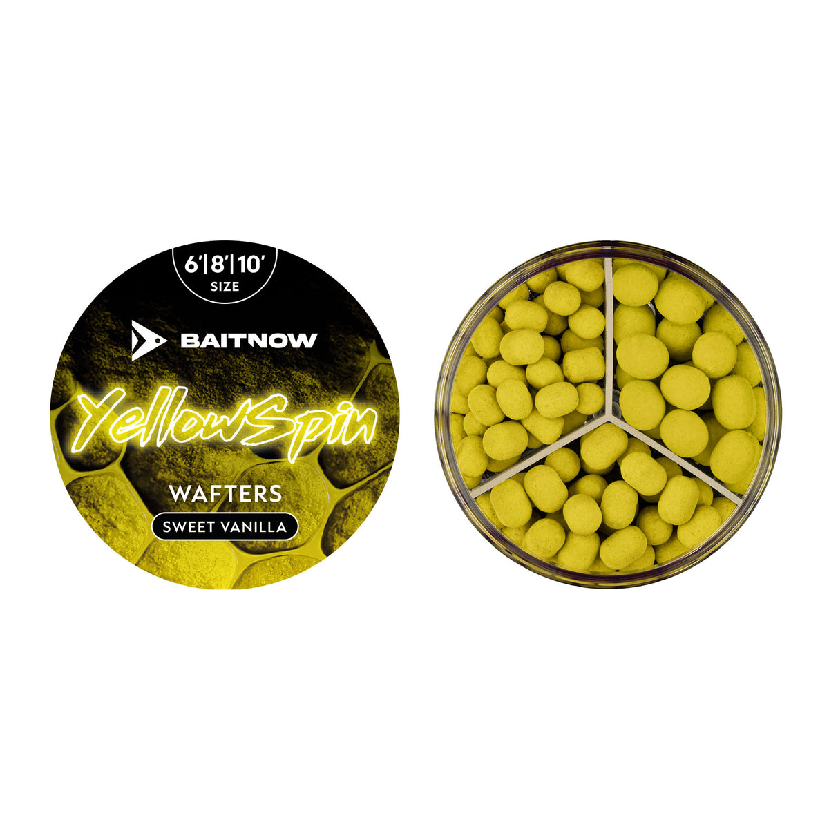Baitnow Wafters Yellow Spin Größe 6/8/10