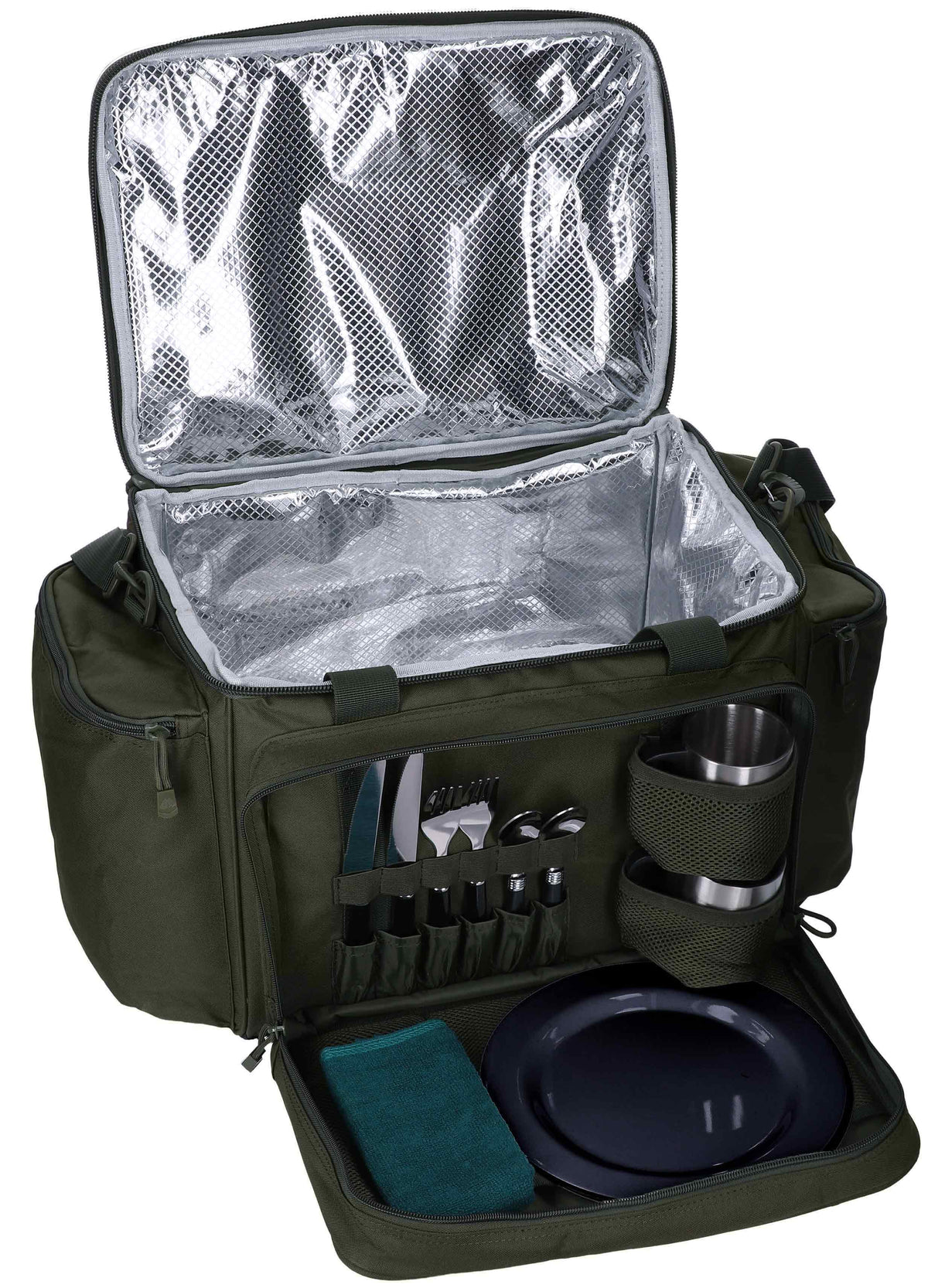 Mikado Enclave Thermo-Set – Thermotasche mit doppeltem Geschirrset (42 × 29 × 30 cm)