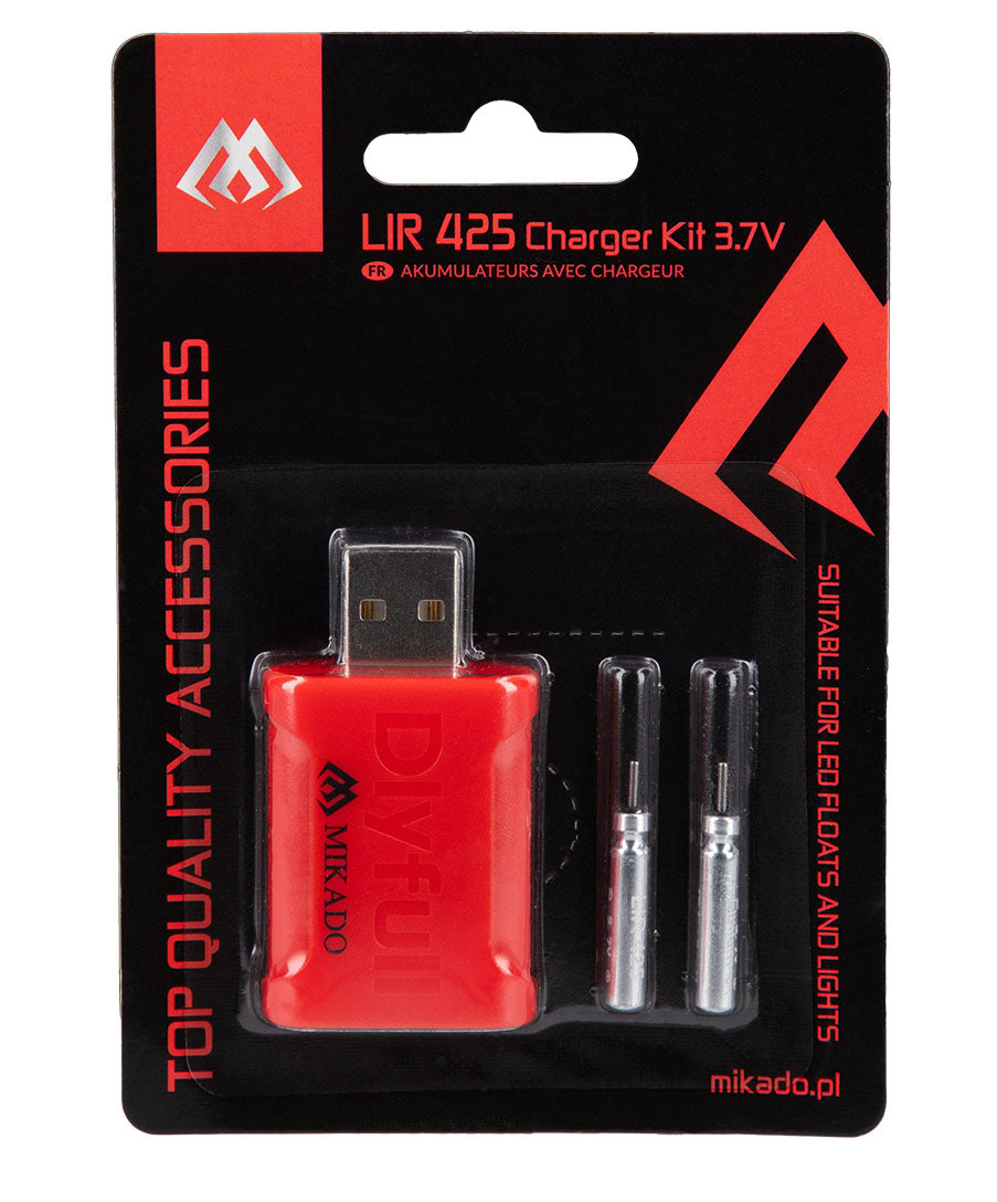 BATTERIES - RECHARGAEBLE WITH CHARGER - LIR425 - 1 set
