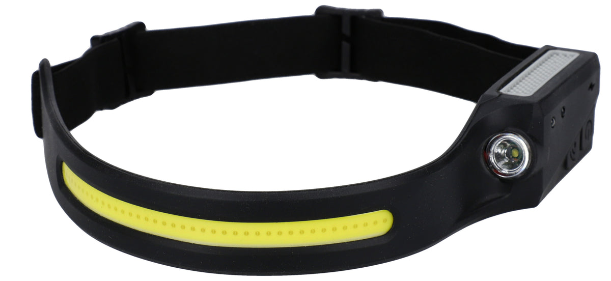 Mikado LED-Stirnlampe mit LED-Streifen – 350 Lumen mit Bewegungssensor (1 Stück)