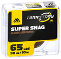 Mikado Super Snag Braid Hooklink 65lbs Camo Brown