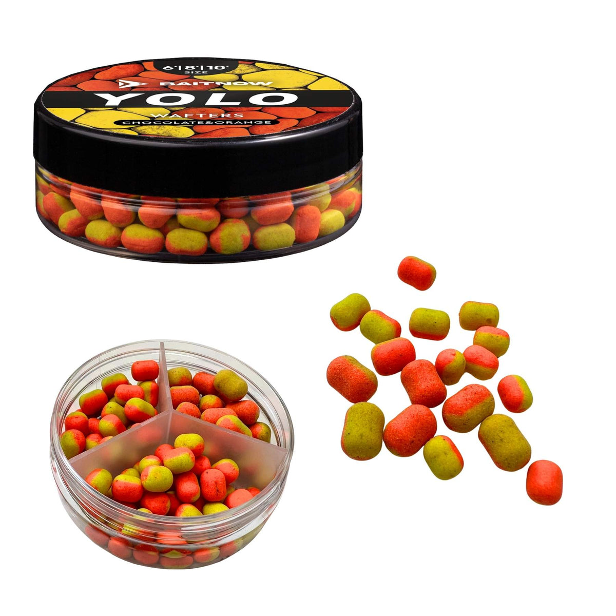 Baitnow Yolo Orange & Yellow Chocolate Orange 6/8/10