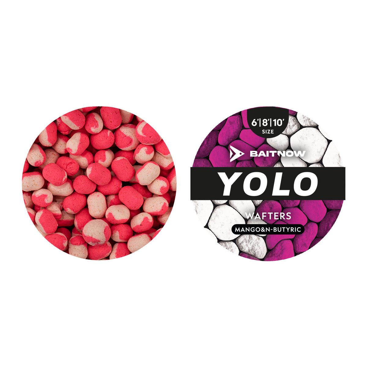 Baitnow Wafters Yolo White&Pink Mango&N-Butyric 6/8/10