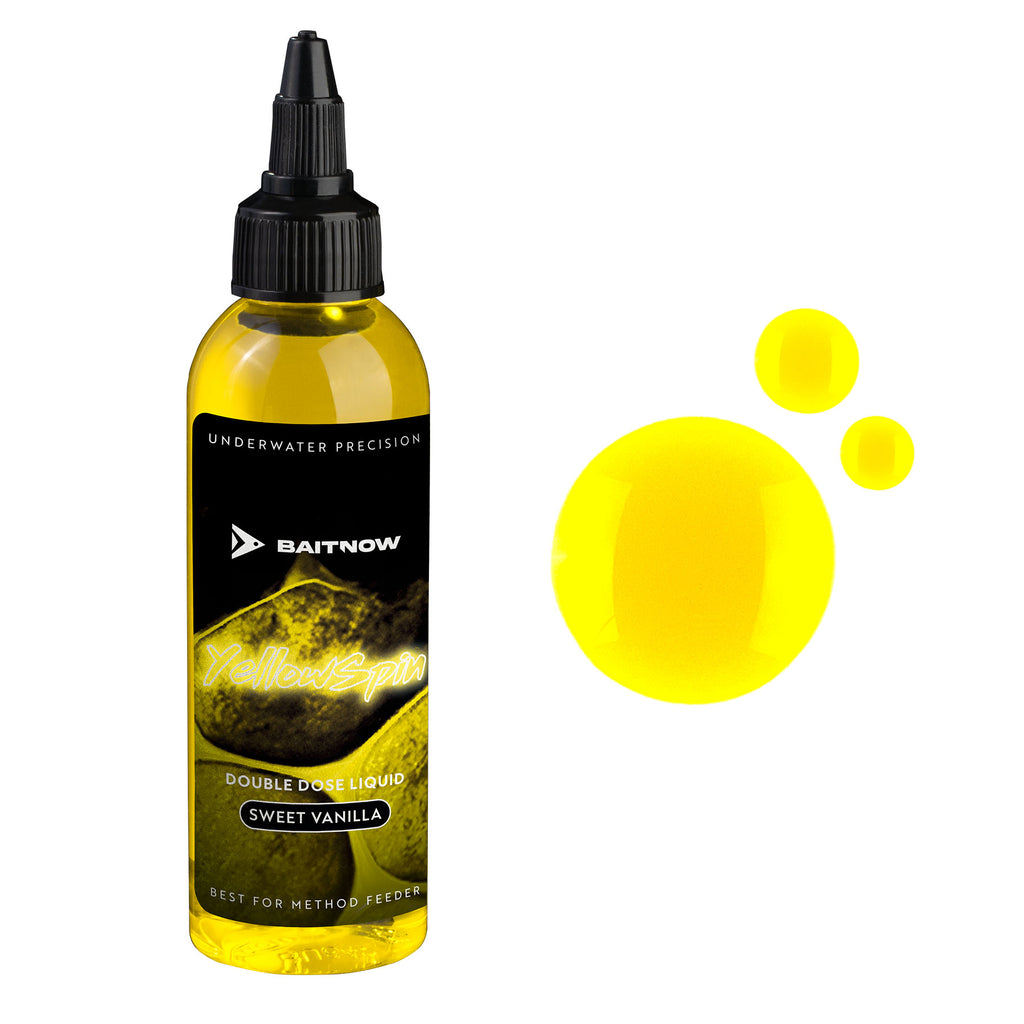 Baitnow Liquid Method Feeder Double Dose Yellow Spin 100ml
