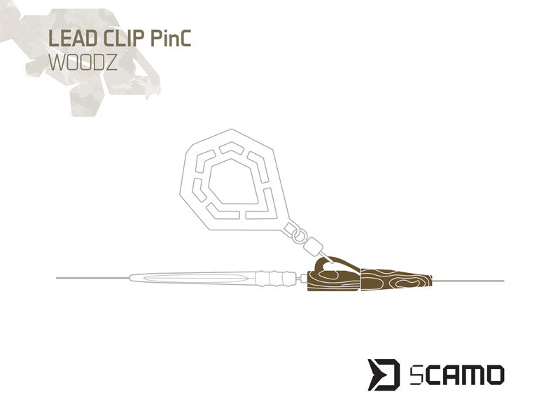 Delphin sCAMO PinC Woodz Blei-Clip