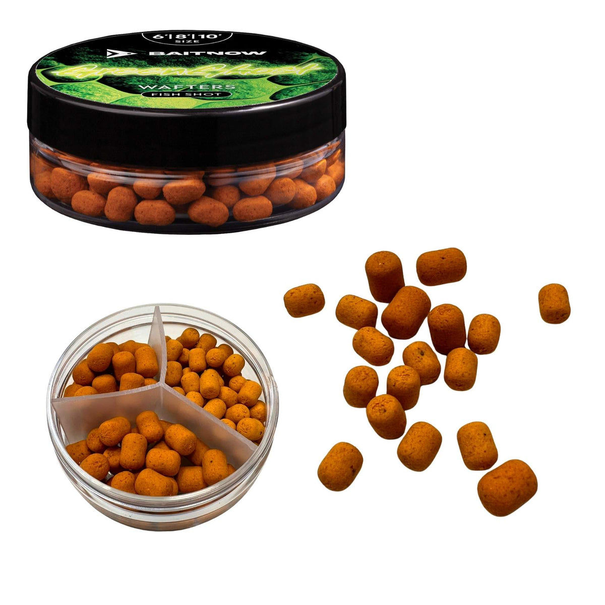 Baitnow Wafters Green Ghost 6/8/10