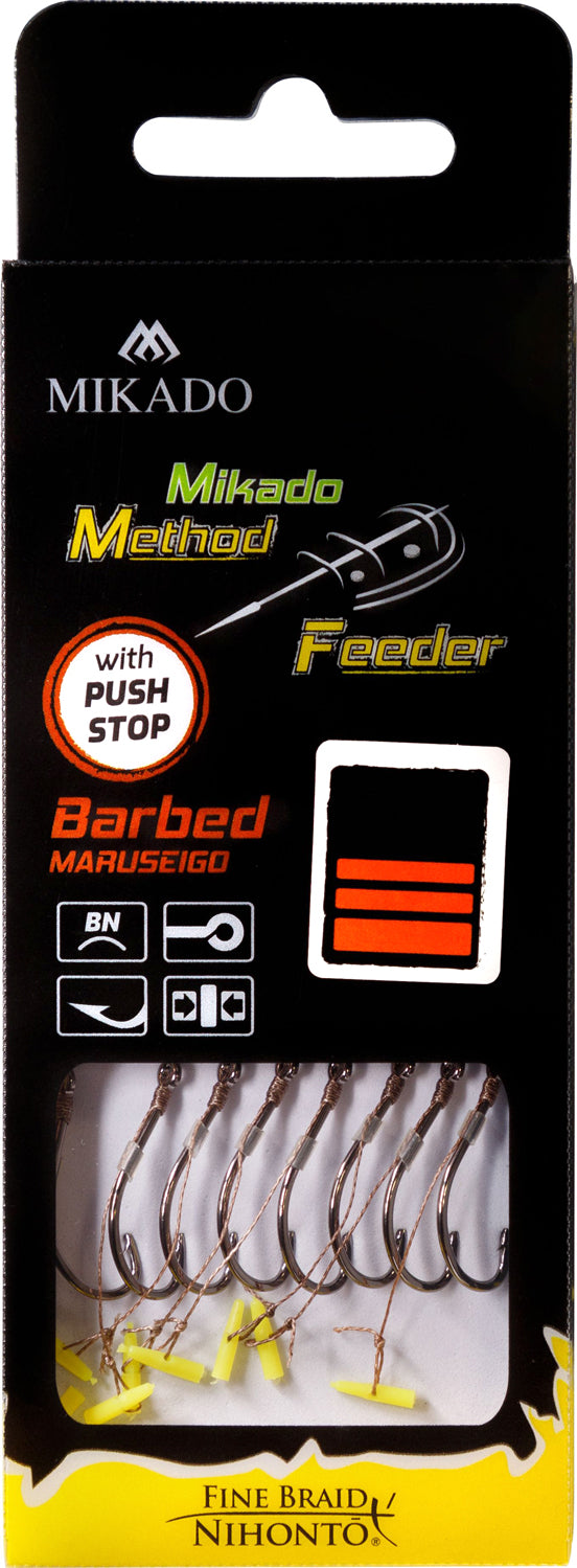 Mikado Methode Feeder Rig mit Push Stop
